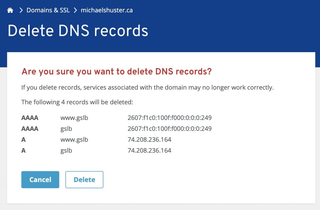 HowTo Configure 1AND1 (IONOS) DNS for GSLB on Citrix ADC