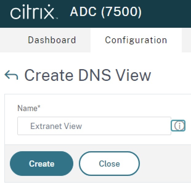 Citrix ADC NetScaler DNS View Creation