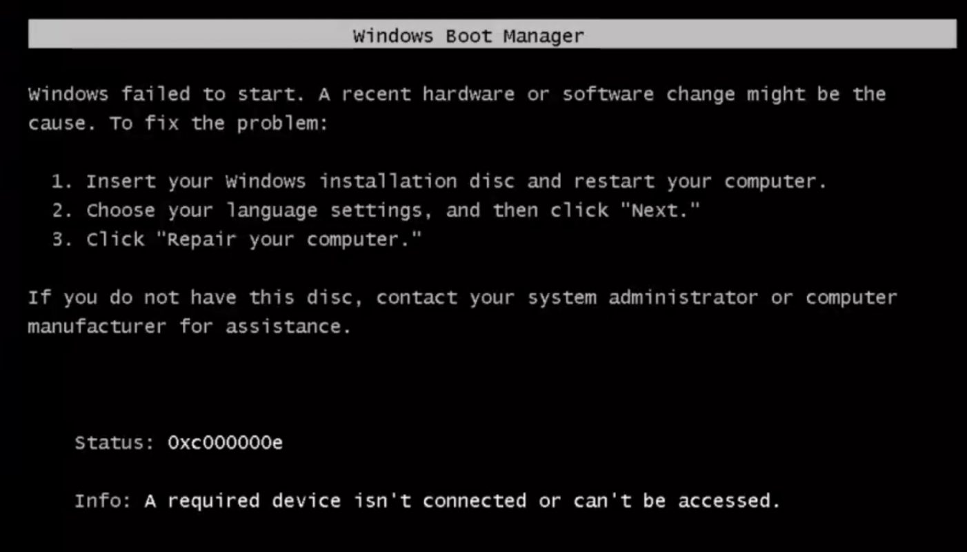 Issue: PVS vDisk Fails to Boot with Error 0xc000000e After Expanding vDisk