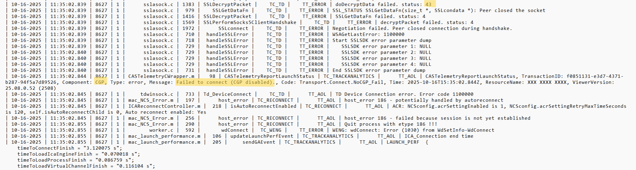 MAC Devices Fail to Connect through NetScaler Gateway - Session Reliability